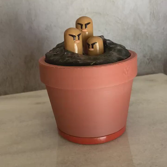 Buff Dugtrio in a Pot Meme, Funny Pokemon Figure, Gift for Someone Who Has Everything, Fathers Day Gift from Daughter, Dugtrio Muscle