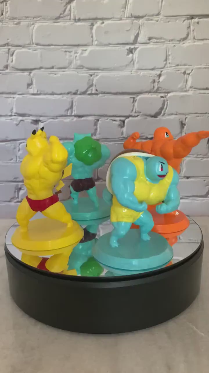 3D Printed Buff Pokemon Set, Swole Pokemon, Muscle Pokemon, Buff Figur –  3DPrinceLLC