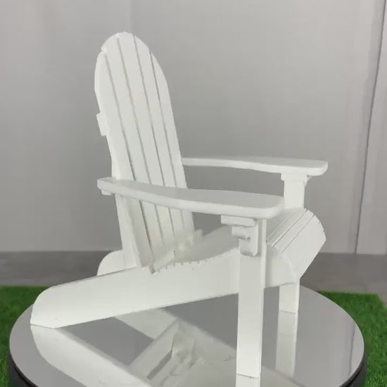 Adirondack Chair for Dollhouse Outdoor Furniture, Miniature Adirondack Chairs, Dollhouse Lounge Chair, Dollhouse Patio Furniture, 1 6 Scale