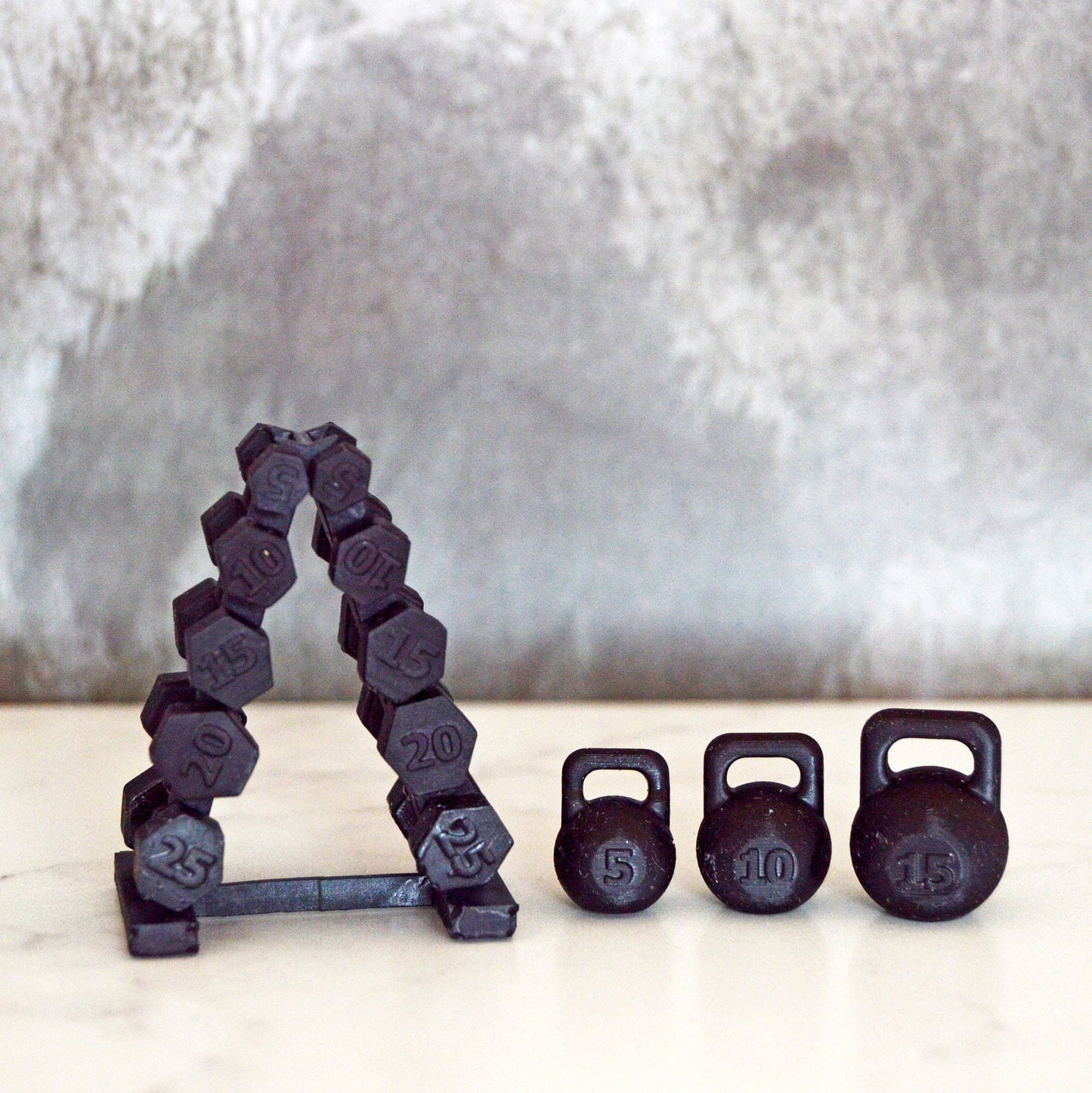 1 12 Scale Weights, Mini Dumbbells Set, Mini weights, 1 12 Scale Dollhouse Accessories, Gym Theme Party Decorations, Gifts for Weightlifters