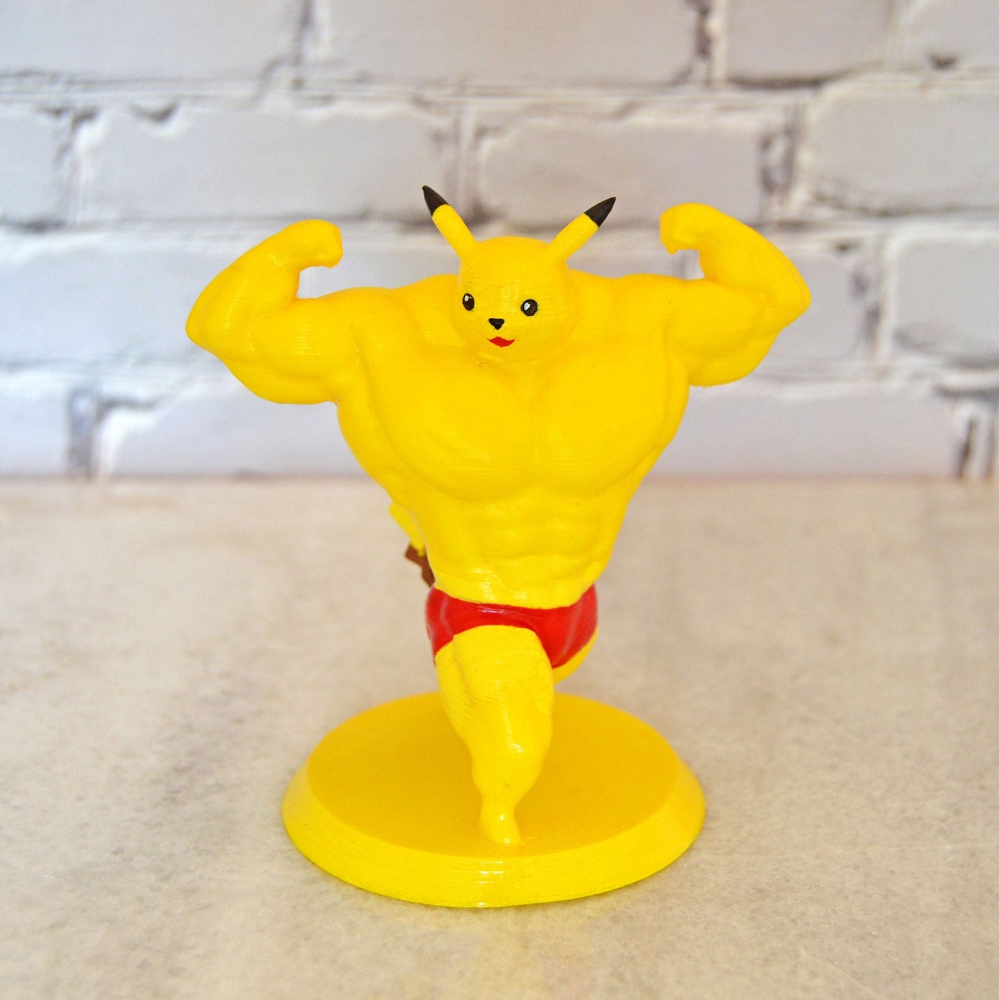 3D Printed Buff Pokemon Set, Swole Pokemon, Muscle Pokemon, Buff Figurine, Gift for Someone Who Has Everything, Video Game Character Decor