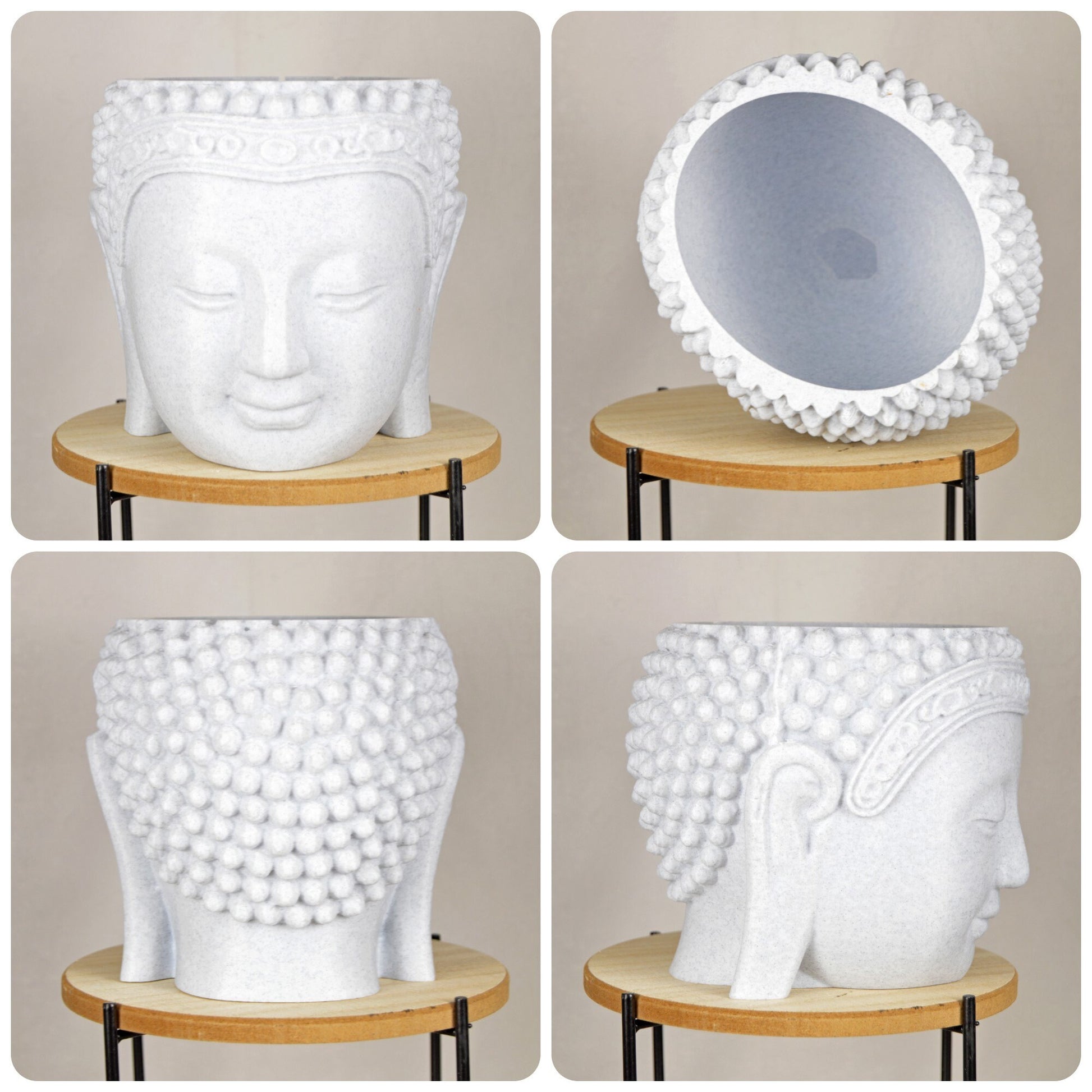 Buddha Head Planter for Indoor Plant, Buddha Pot, 3D Printed Flower Pot, 3D Printed Planter Pot, Face Planter Pot, Plant Lover Gift Ideas