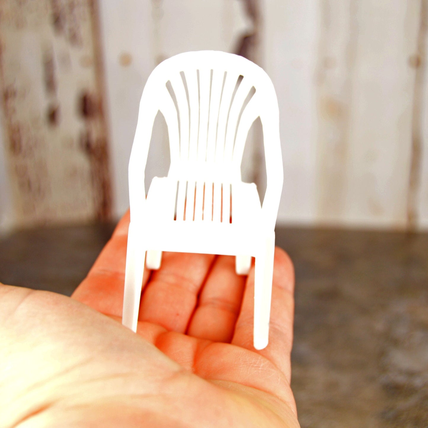 1 12 Scale Dollhouse Outdoor Furniture, Miniature Lawn Chair for Dollhouse, Mini Lawn Chair Replica, Summer Decorations for Mantle