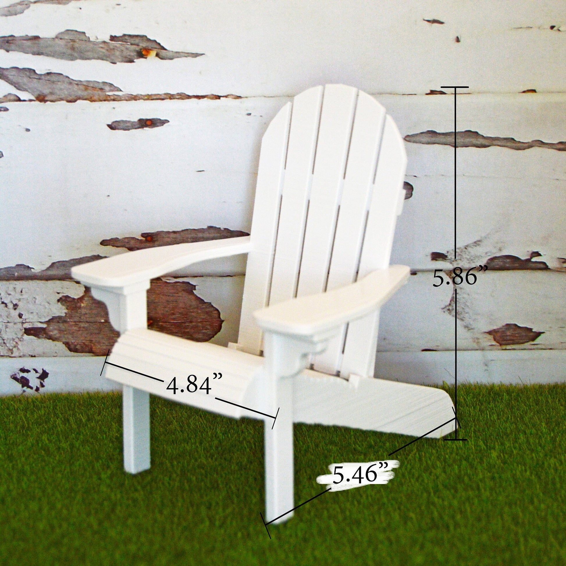 Adirondack Chair for Dollhouse Outdoor Furniture, Miniature Adirondack Chairs, Dollhouse Lounge Chair, Dollhouse Patio Furniture, 1 6 Scale