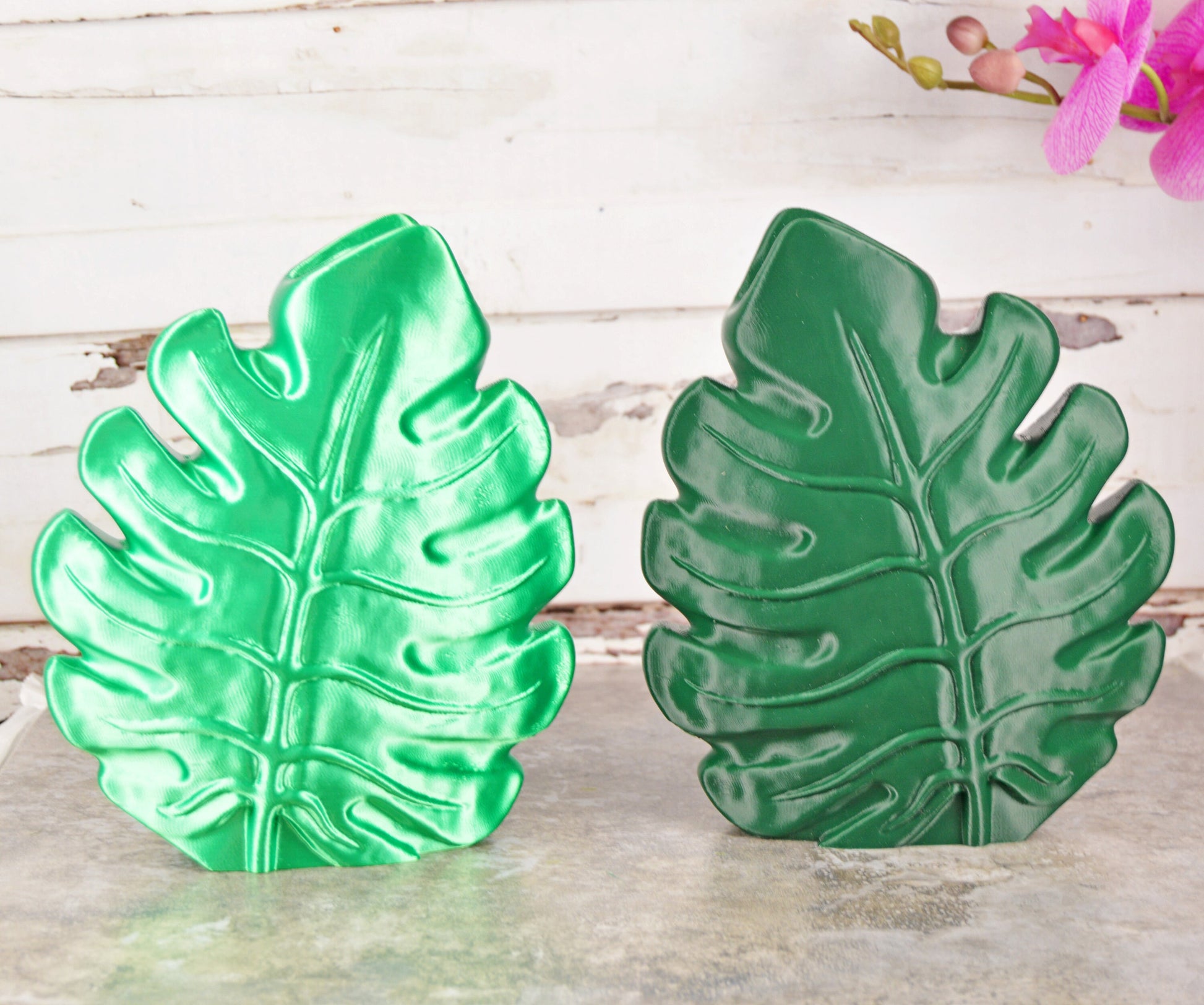 Monstera Leaf Decor, Monstera Leaf Vase, Unique Flower Vase, Vase for Dried Flowers, Fresh Flower Vase, 3D Printed Flower Vase