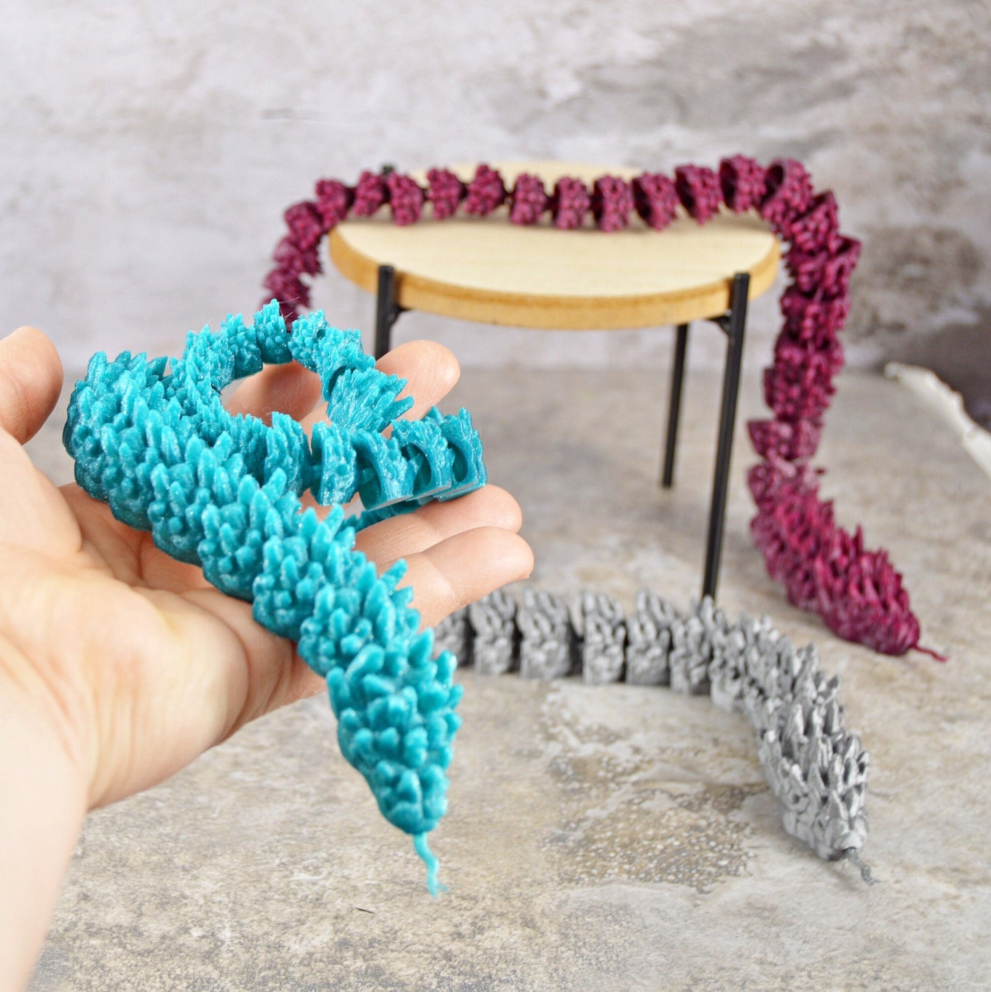 Articulated Snake Toy, Snake Fidget Toy, 3D Printed Snake with Joints, Snake Party Favor, Stocking Stuffers for Kids, Easter Basket Toys