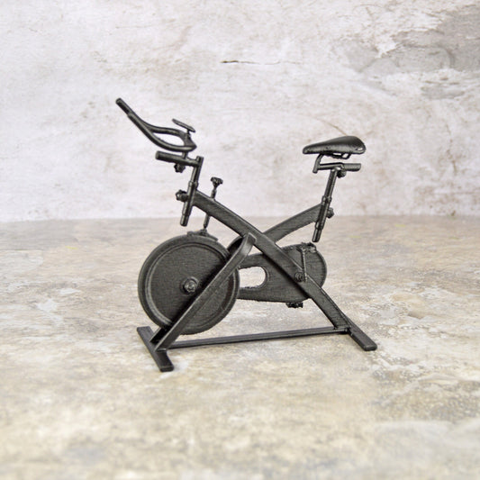 1/12 Scale Stationary Bike, Unique Dollhouse Miniatures, 1 12 Diorama Miniatures, Miniature Gym Equipment, Doll House Accessories