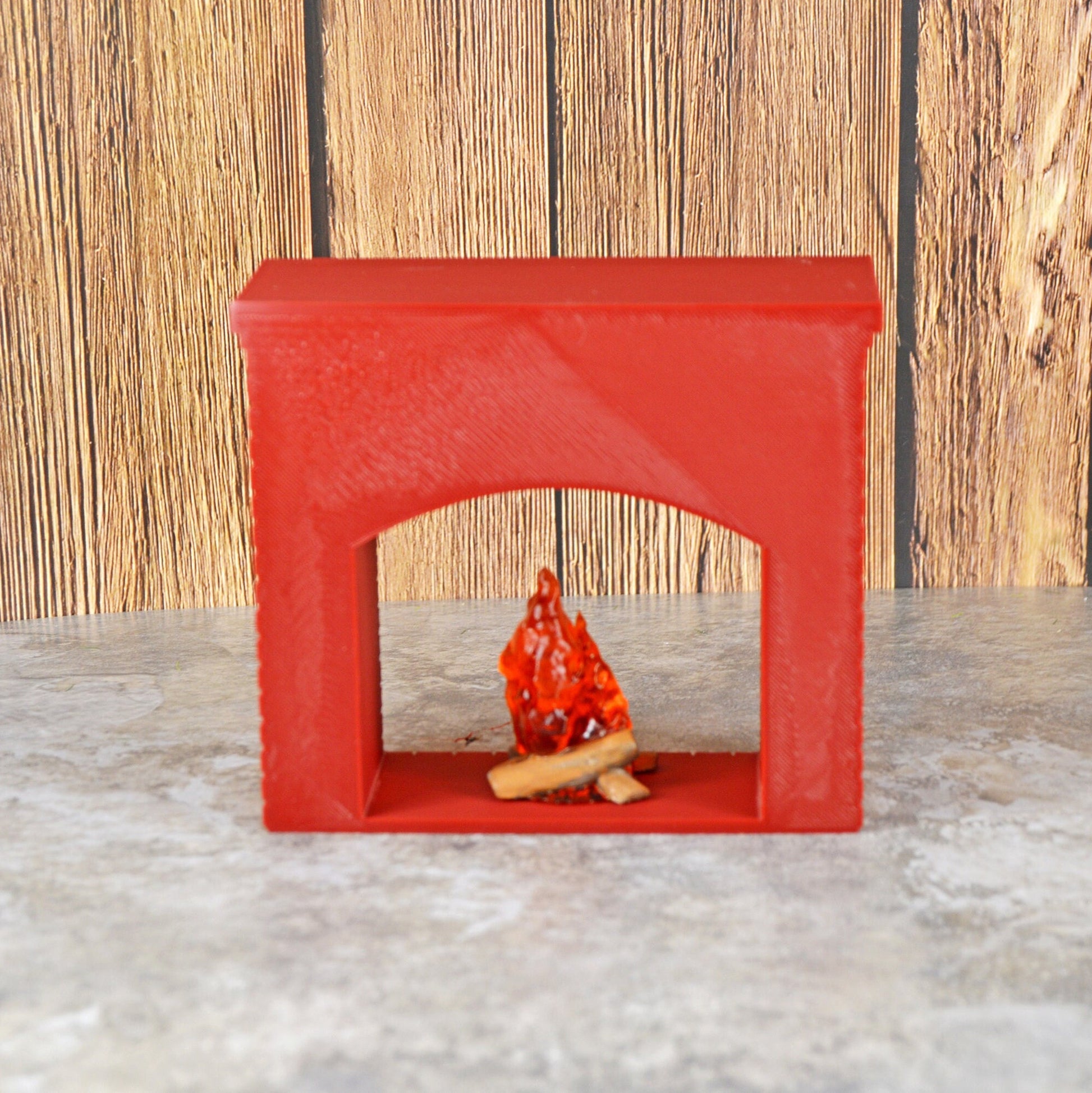 1 6 Scale Fireplace, Dollhouse Miniature Fireplace, Dollhouse Fireplace Kit, Dollhouse Fireplace Flames, Dollhouse Fireplace Logs