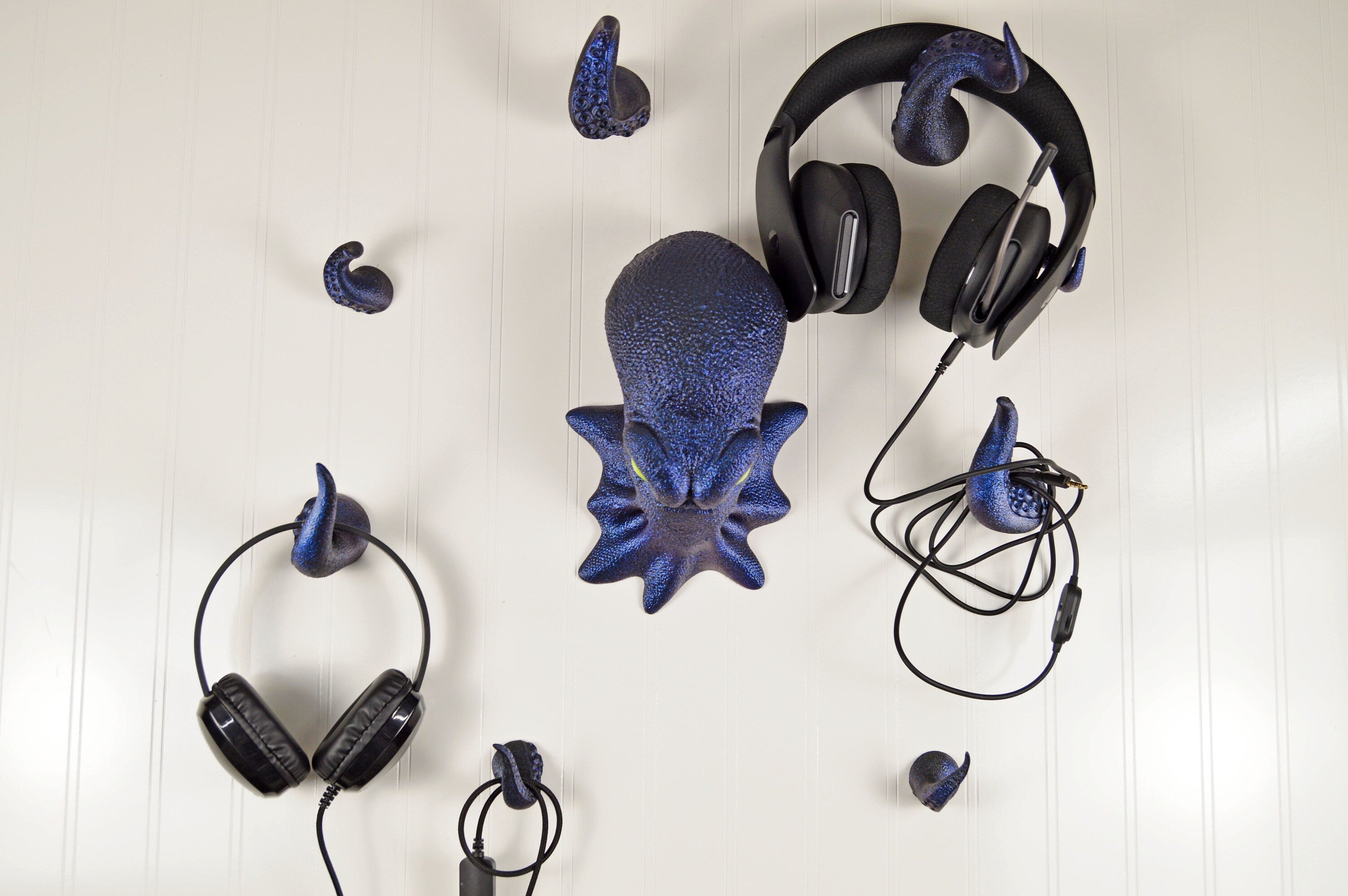 Octopus Headphone Stand Headset Holder Wall Mount Octopus Wall